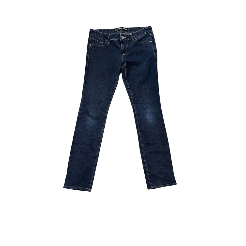 Express Jeans Stella Low Rise Skinny Jeans Dark Wash 8R